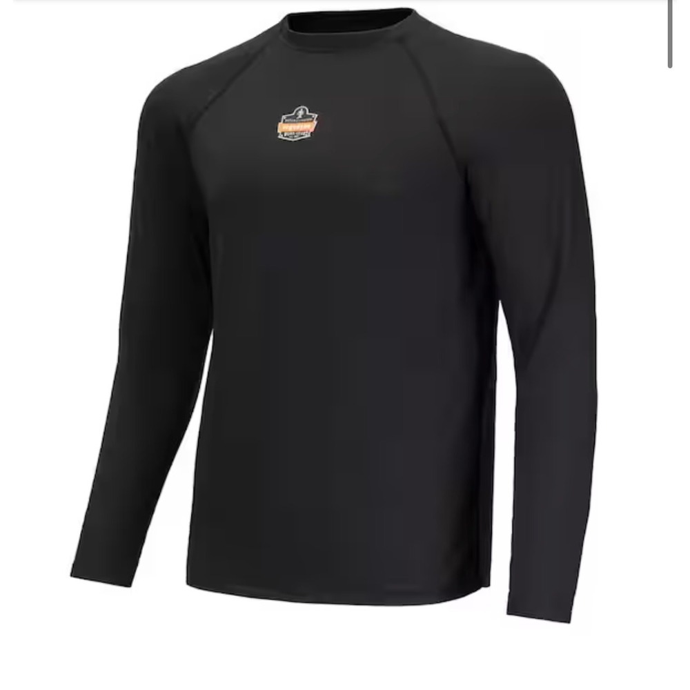 ERGODYNE N-Ferno 6435 Midweight Long‎ Sleeve Base Layer Shirt Size 2XL Black NEW